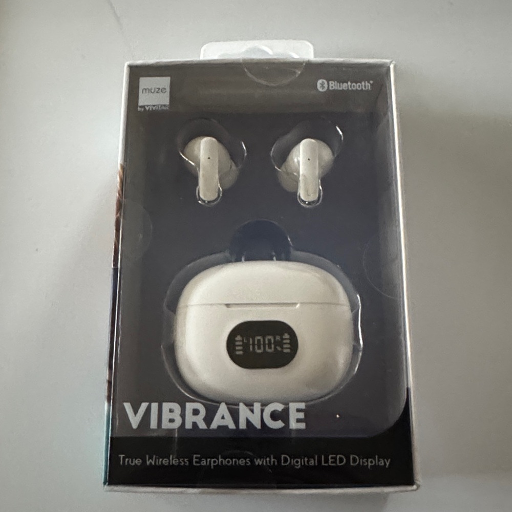 Vibrance White True Wireless Earphones New in Box